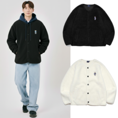 [국내정품] 예일 엠브로이더리 댄 카라리스 보아 플리스 자켓 남여공용 양털 후리스 점퍼