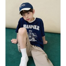 매장정품 빈폴 키즈 BEANPOLE KIDS 곰돌이 달이 빅 아트웍 반팔 티셔츠 네이비 (BI6342U06R) BI6342U06R 721204