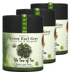 더 타오오브티 그린 얼그레이 그린티 녹차 베르가못 찻잎, 3개, 114g, 60개입