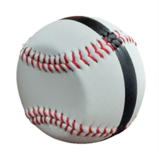 優質皮革耐用棒球 黑色線條高辨識度 投擲訓練適用, 1個, 無