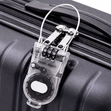 매니셀 와이어 자물쇠 자전거 캐리어, 1개, 투명