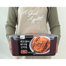 셰프웨어 핸디형 김치통, 11L, 1개