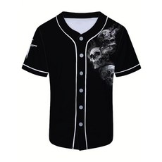 Kiptmug 남성용 프린트 야구 저지 스포츠 셔츠 팬들을 위한 캐주얼 야구 147963