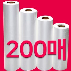200매 롤백 실속형 위생롤백 롤팩 롤봉투, 1개, 200개입, 특대(XL)