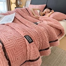 하프 사이드 양털 가을 겨울 담요 푹신한 모자 침대 통기성 소파 커버, 1. 2