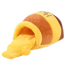 蜂蜜罐造型寵物窩 柔軟舒適寵物睡墊 可愛造型貓窩狗窩, 大號（建議10公斤內）, 1個