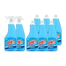 윈덱스 유리 세정제 본품 + 리필, 본품 500ml 2개 + 리필 500ml 6개, 1세트