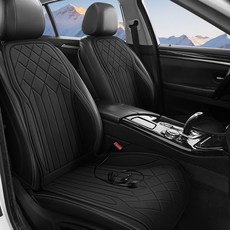 차량용 자동차 열선 발열 시트 쿠션 전기 방석 겨울, 1개, F_뒷자석 그레이