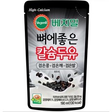 베지밀 뼈에좋은 칼슘두유 검은 콩 깨 쌀, 190ml, 120개
