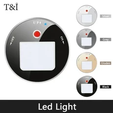 이동식 트랙 소켓 전기 익스텐션 레일 EU US FR 플러그 어댑터 드릴링 홀 없이, 01 SILVER, 01 Wall Mounted, 15 GD1 LED Light, 1개
