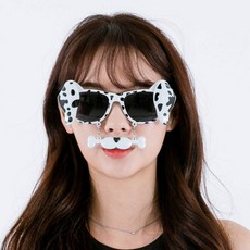 달마시안안경 파티 생일 행사 축제 공연 할로윈 장식, 1개, 상세페이지 참조