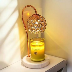 대리석 캔들워머 타이머 높이 가정용 일반 높이조절 인테리어, AW. 레몬 옐로우 유리 디밍, 레몬 옐로우 유리 디밍