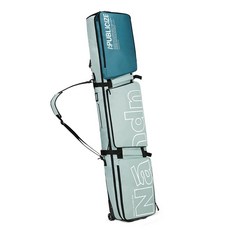 나넨 롤러 스키 백 싱글 보드 방수 내마모성 대용량 더블 숄더 스노보드 스키 백 유니섹스, 1개, 초록