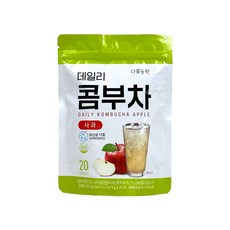 DaNongWon 蘋果康普茶 含益生菌 獨立包裝 方便攜帶 促進消化 健康飲品, 5g, 20個