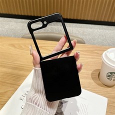 Z플립7케이스슬림 울트라 씬 플립7 반투명 충격방지 무광 갤럭시 케이스, 데님, 검정