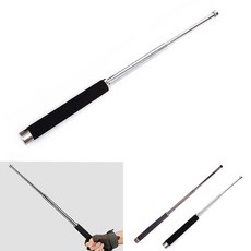 호신용 강력 3단봉 삼단봉 위급상황대비 간편 휴대용 접이식 진압봉 호신봉 호신용품, 3단 실버호신봉