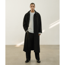 효지 HYOJI 맥시 발마칸 래글런 롱 코트