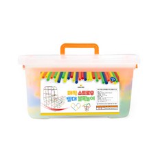 Lala Kids 魔法吸管吸管積木遊戲, 混合顏色, 1個