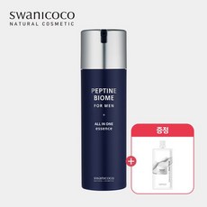 스와니코코 펩타인 바이옴 포맨 올인원 에센스 145ml+(증.정) 백조크림 화이트 스파우트 파우치 [옴므/3in1/남성화장품], 1개, 145ml, 상세설명 참조
