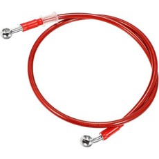 100cm 39.37인치 길이 10mm 내부 직경 오토바이 유압 브레이크 라인 오일 호스 파이프 28° 0° 스테인리스 강선 브레이드 케이블 ATV 모터크로스 스포츠 바이크, 100cm 39.37인치 길이 10mm 내부 직경 오토