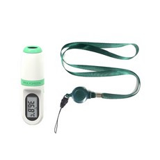 KI-8271 비접촉 체온계 목걸이형-폴리그린, 1세트