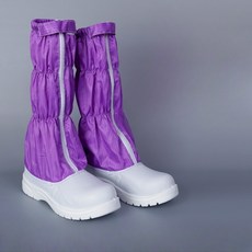 제전화 클린룸 작업화 정전기방지 하이탑, 퍼플