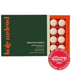 Kate McLeod 케이트 맥클라우드 더 페블 - 영양 코코아 버터가 함유된 딥 모이스처라이징 솔리드 바스 & 샤워 오일, 01번Breathe - Eucalyptus 4.75 o