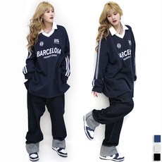 현이네] 기모 바로셀로나 긴팔 카라티