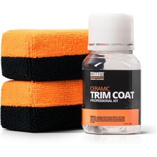 세라코트® 트림 코트 프로페셔널 팩 4온스 병 전문가용 세라믹 코팅 검은색 복원 200회 이상의 세척 지속, 세라코트® 트림 코트 프로페셔널 팩 4온스 병 전문가