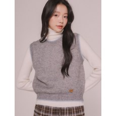 MELLOTORY 심플 라인 니트 베스트 (2color)250815