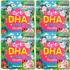 DHA + D 60 4 IQ DHA EPA (4) 어린이 비타민 드롭 구미 마리 ◆ 가방 복숭아 맛