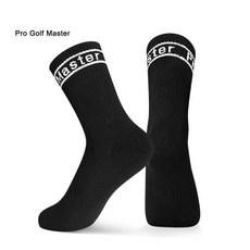 Pro Golf Master 여성 쿠션 압박 중목양말 5족 세트, 30개, WZ018블랙