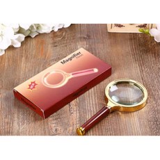 고급형 엔틱 플래식 3배율 돋보기 확대경 교보재 자연관찰 과학 학습용