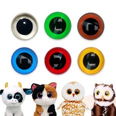 인형눈 인형눈알 부자재 나사형 7.5mm 니들펠트 재료, 6-인형눈알-레드, 6-인형눈알-레드