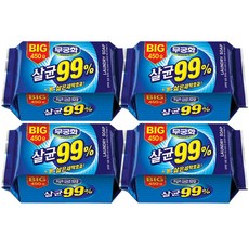 무궁화 BIG 살균 세탁 빨래 비누 450g, 4개