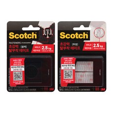 3M 스카치 초강력 탈부착 테이프 25mm x 70mm/찍찍이