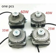 섀도우 폴 모터 비동기 냉장고 냉동고 바람 콘덴서 팬 교체 부품, 2) 35W with fan blade, 4. 40W, 기본