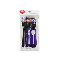 포크 스푼 세트 10개입 하니 (1019), 1개