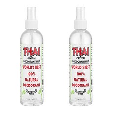 타이 데오드란트 스톤 크리스탈 데오드란트 미스트 스프레이 240ml 2팩, 2개