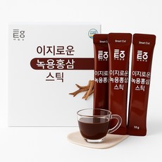 동서웰빙 이지로운 6년근 녹용 홍삼 스틱 하루한포 면역 건강 선물세트, 60개