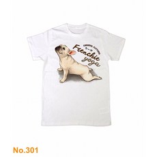 法鬥短袖上衣 法國鬥牛犬短T 情侶裝 男女款