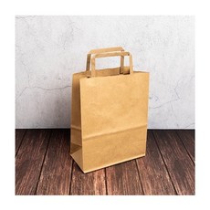 기븐 크라프트플렛쇼핑백 소 벌크형 180X90X230mm (20매입) 종이가방 (1개입) euv+1978th