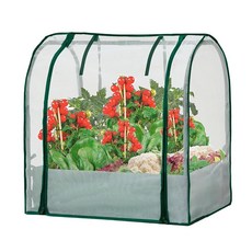 Purlyu 실내 실외용 미니 온실 소형 플라스틱 식물 온실 4단 랙 스탠드 휴대용 묘목용 내구성 있는 PE 커버 포함 7.4 x 4.9 1.5m2.5 1.6, Purlyu 실내 실외용 미니 온실, 소형 플라스틱 식