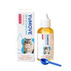 YUMOVE 貓用皮膚及毛髮護理滴劑 Omega-3/6 換毛期適用 皮膚保健 營養補充品, 1個, 皮膚/頭髮+過敏, 1份