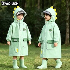 DFMEI 儿童小学生雨衣通用带幼儿园专用雨披女孩书包位防水上学男童雨天