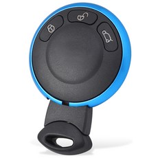 미니 쿠퍼 2세대 R시리즈 키 케이스 클럽맨 컨트리맨 전 차종 호환 3버튼, 1개, 블루