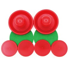 공기압력 마찰줄인 청소년 테이블스포츠용 하키퍽세트 점수내기 가정보육 주말놀이, 1세트, 레드혼합