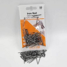 목공못 목공용못 나무못 25mm 강철 쇠 못 100 PCS