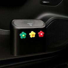 범용 자동차 쓰레기통 커버 포함 만화 걸이식 보관 미니 자동차 쓰레기통 자동차 인테리어 장식 용품, 7)G