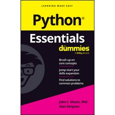 (영문도서) Python Essentials for Dummies Paperback, English, 9781394263479